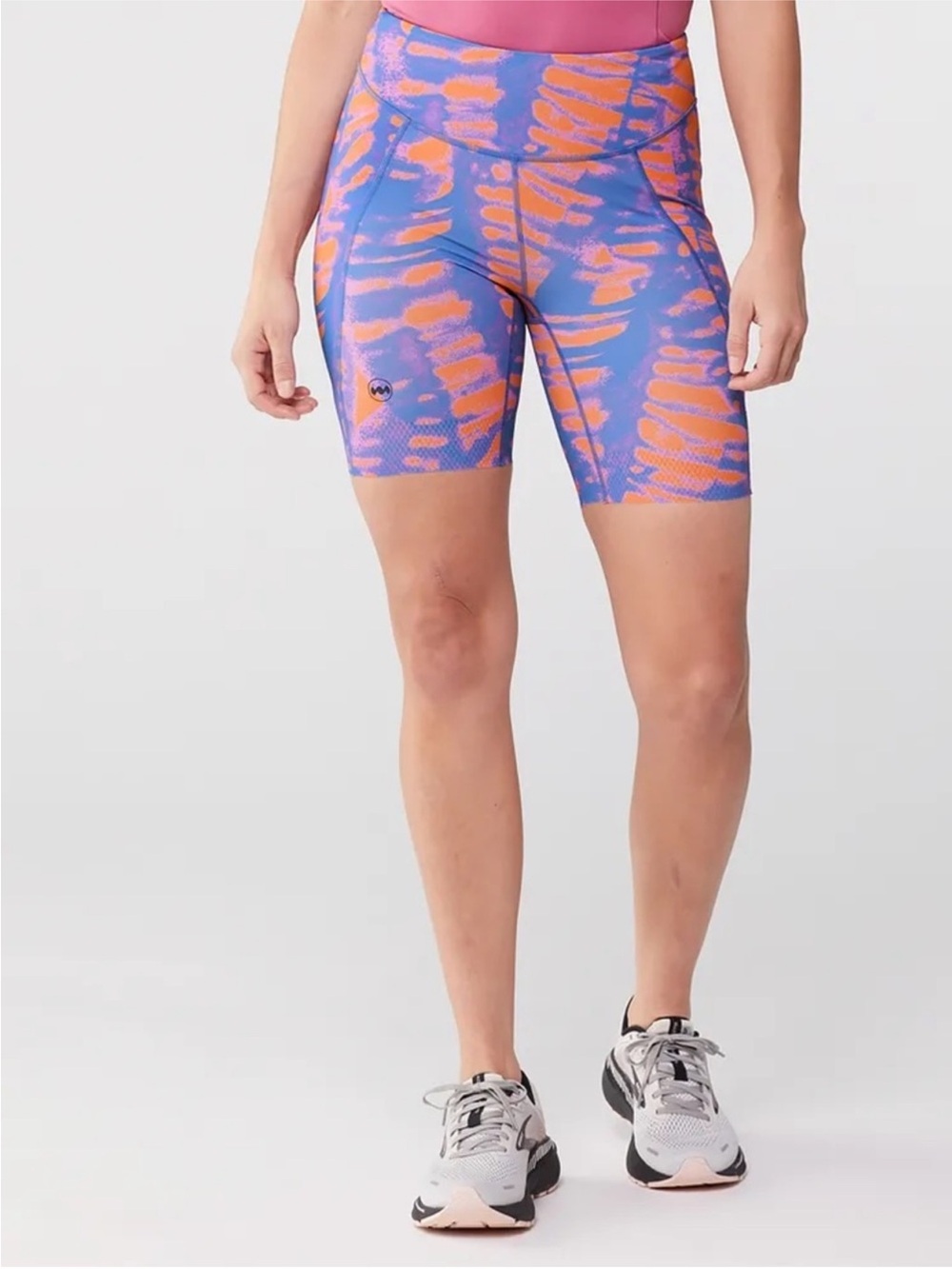 🧡Janji 7" Pace Bike Running Short w Pockets in Orange/Blue/Pink